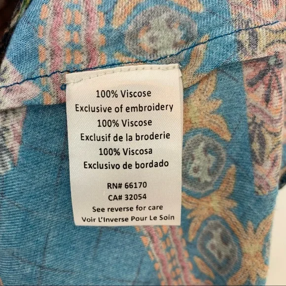 Anthropologie Hemant & Nandita Zarna Maxi Dress Teal S - Picture 10 of 15